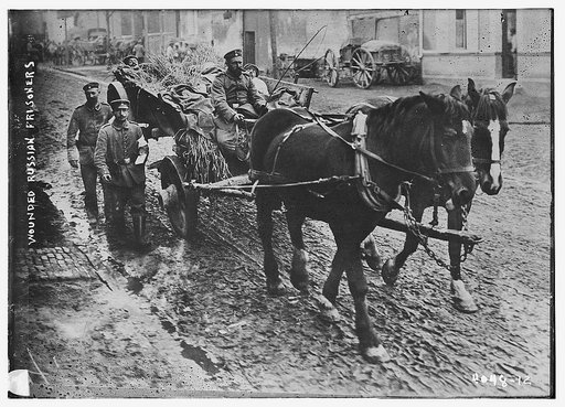 Wounded Russian prisoners