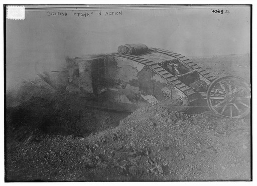 British "tank" in action