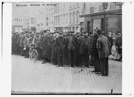 Refugees returned to Antwerp