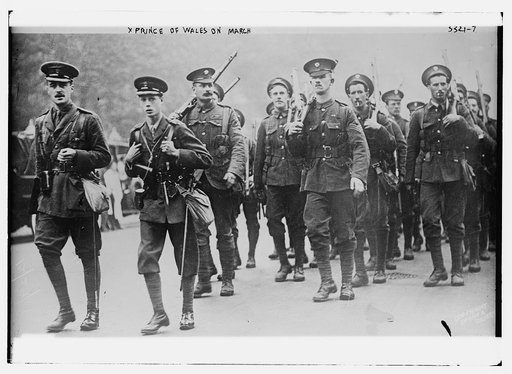 Prince of Wales [Edward VIII] on march