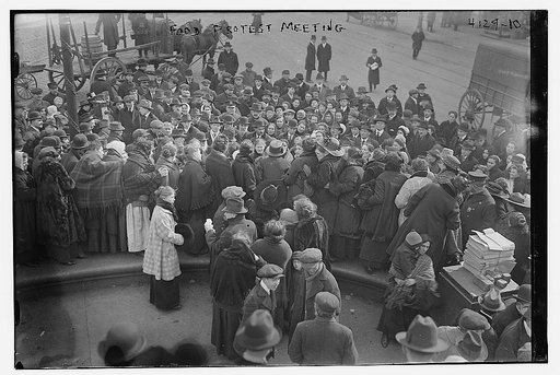Food Protest Meeting [East Broadway and Rutgers Street, New York, New York