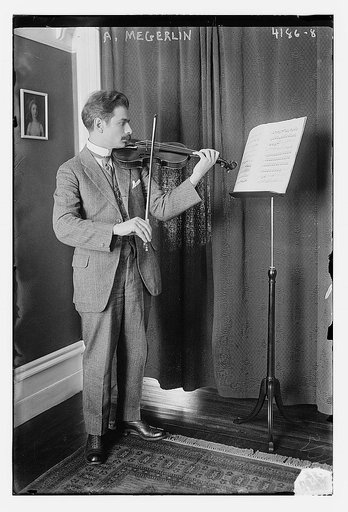 A. Megerlin [with violin