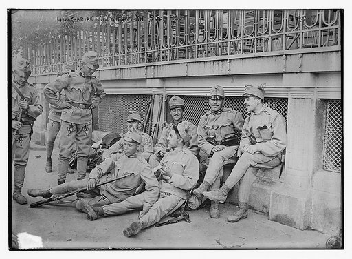 Hungarian soldiers in Buda Pest