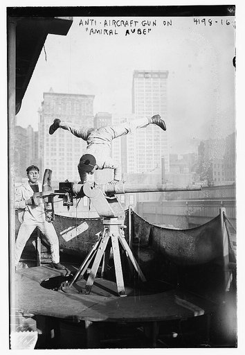 Anti - Aircraft gun on "AMIRAL AUBE"