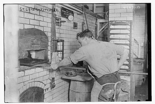 St. Luke's -- the kitchen [man cooking
