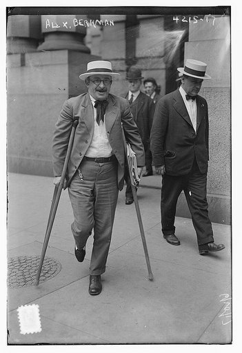 Alexander Berkman on crutches