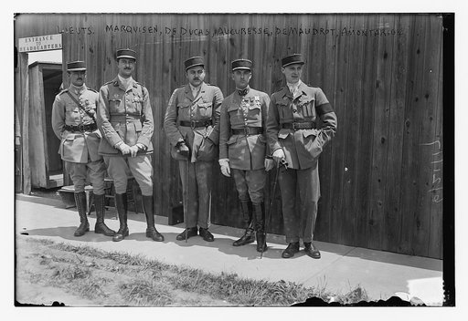 Lieuts.: Marquisen, De Ducas, Aucuresse, DeMaudrot, Amontariol