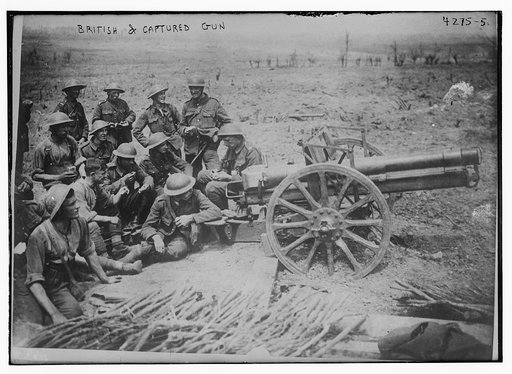 British & captured gun