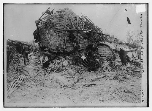 German observation post destroyed