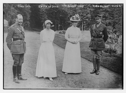 King Geo., Queen of Belg., Queen Mary, King Albert