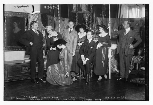 Guy Favieres, Ina Claire, Ivy Troutman, Jeanne Eagels, Mrs. Haggin, Clifton Webb, Eug. O'Brien, Ben Ali Haggin