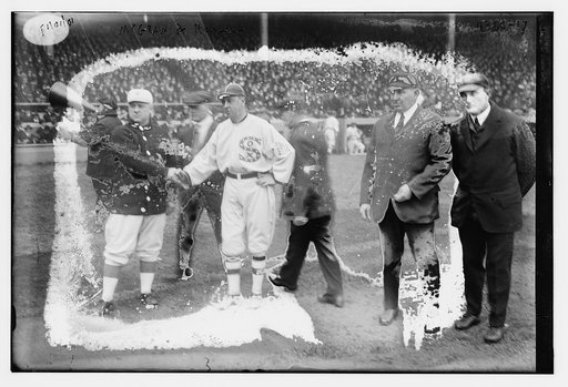 Managers John McGraw, New York NL & Clarence "Pants" Rowland, Chicago AL at 1917 World Series (baseball)