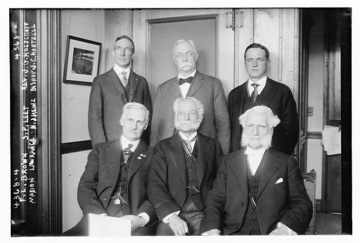 F.L. Brown, S.P. Leet, Rev. J.G. Holdcroft, Marion Lawrence, H.J. Heinz, Bishop J.C. Hartzell