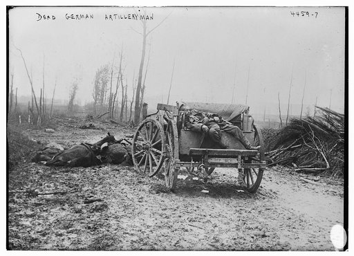 Dead German Artilleryman