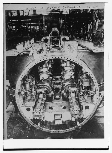 Inside of German Submarine