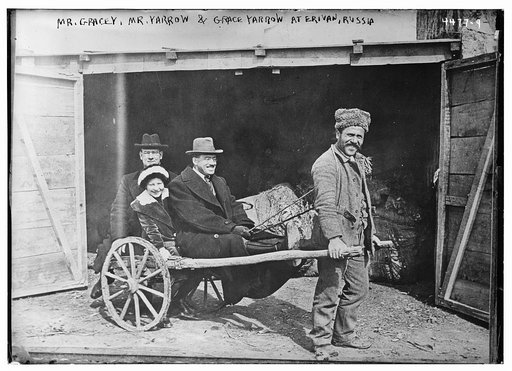Mr. Gracey, Mr. Yarrow & Grace Yarrow at Erivan, Russia