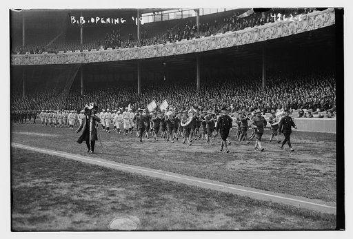 Giants home opener, 4/16/18, Polo Grounds