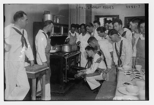 Naval student cooks