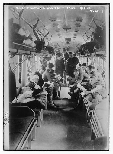 U.S. Army doctor & wounded in France