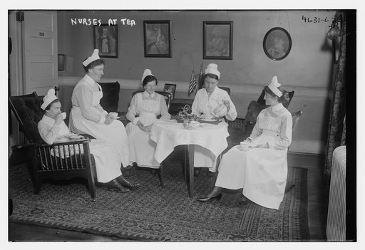 Nurses at tea
