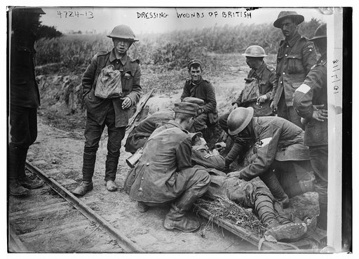 Dressing wounds of British