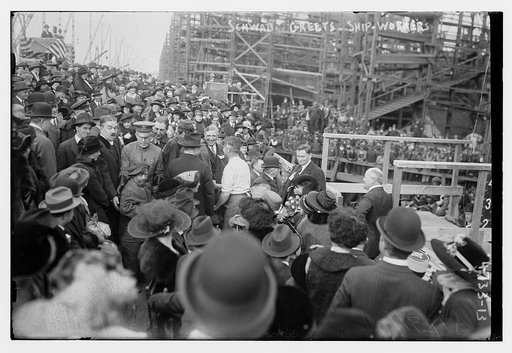 Schwab greets ship workers