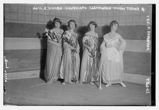Marg. R. Warren, Genevieve Clendennin, Marion Tiffany, Mrs. P. Farquhar