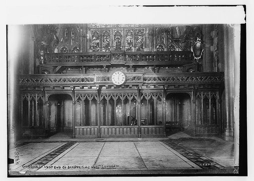 Guildhall -- West end of banqueting hall, London