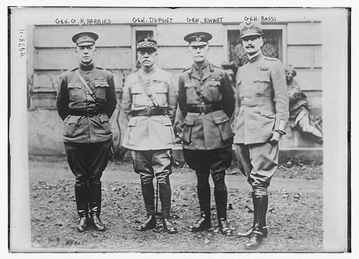 Gen. G.H. Harries, Gen. Dupont, Gen. Ewart, Gen. Bassi