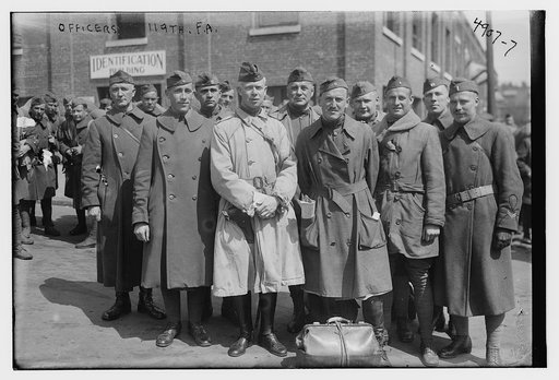 Officers of 119th F.A. [i.e. Field Artillery