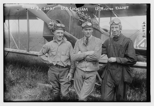 Lt. S.J. Short, Lt. O. Locklear, Lt. Milton Elliott