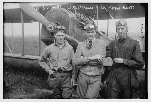 Lt. S.J. Short, Lt. O. Locklear, Lt. Milton Elliott
