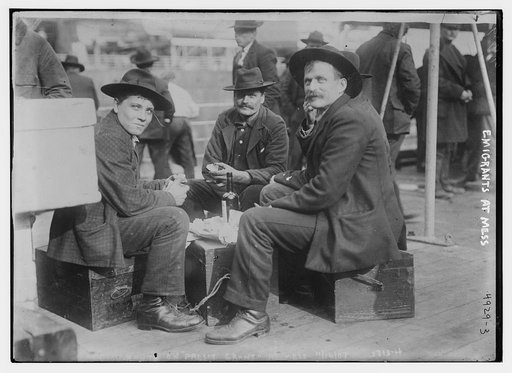Emigrants [on Pres't. Grant] at mess
