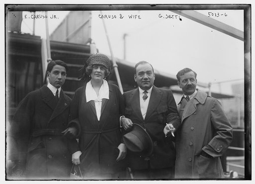 E. Caruso Jr., Caruso & wife, G. Setti