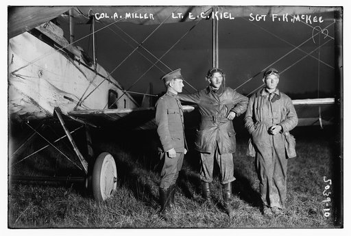 Col. A. Miller, Lt. E.C. Kiel, Sgt. F.K. McKee
