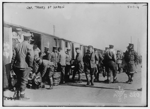 Jap[anese] troops at Harbin