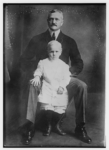 Pershing with son