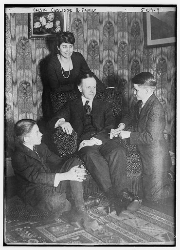 Calvin Coolidge & family
