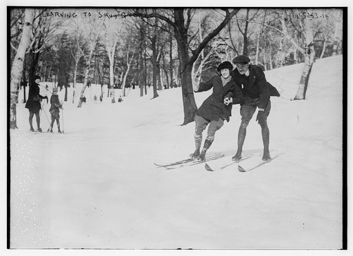 Learning to ski, Quebec