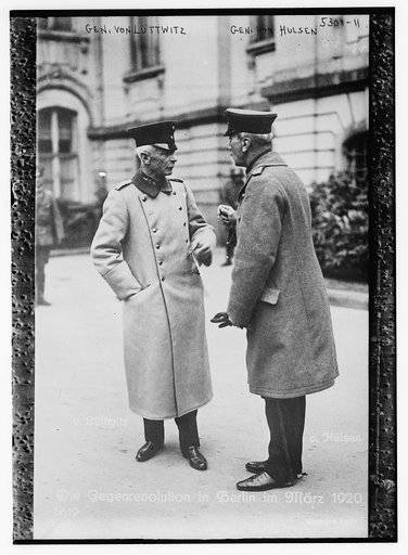 Gen. Von Luttwitz & Gen. Von Hulsen