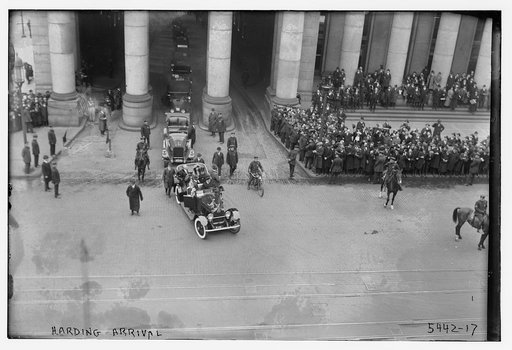 Harding arrival