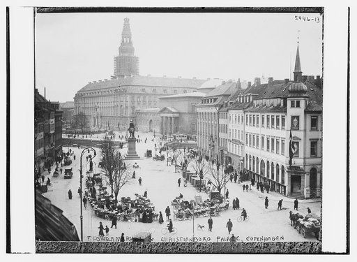 Flower market & Christianborg Palace, Copenhagen