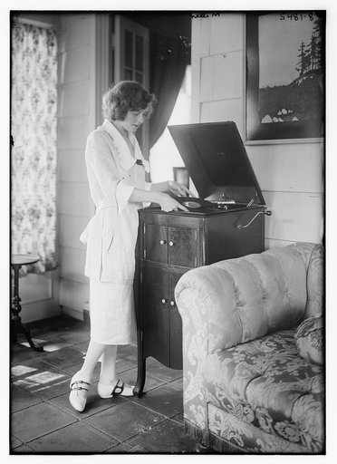 Miller [playing record