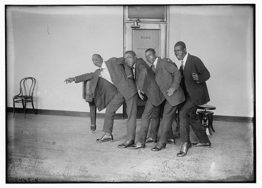 Negro singing and dancing group