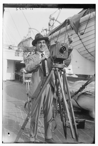 Hislop with camera