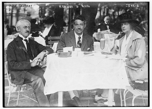Alex. Lambert, Kreisler & wife