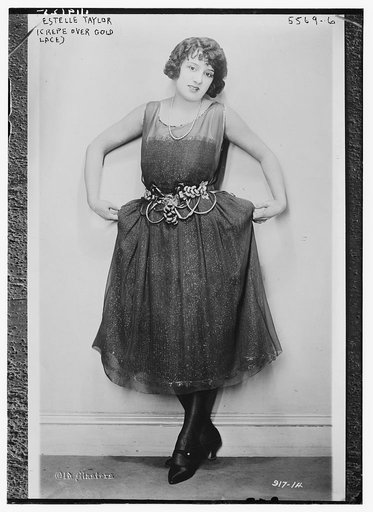 Estelle Taylor (crepe over gold lace)