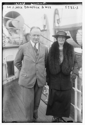 Sir Joyce Broderick and wife