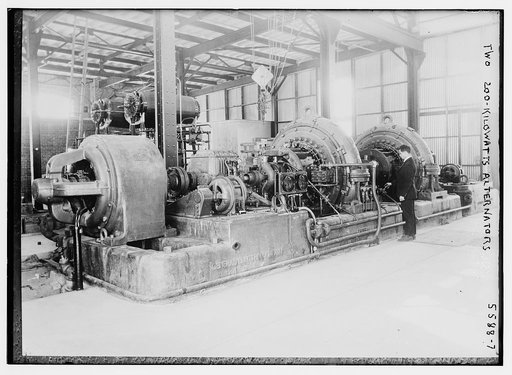 Two 200 - kilowatts alternators