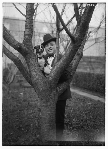J.C. Smith [holding dog
